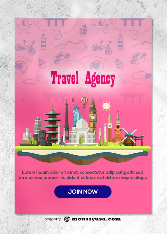 Travel Agency Greeting Card templates Design