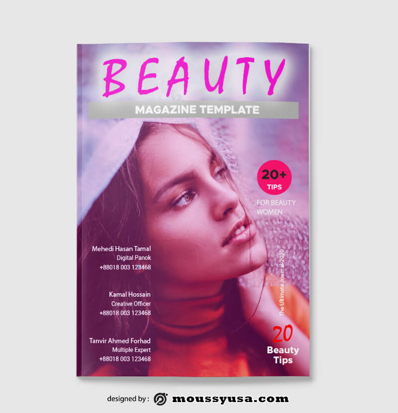 Beauty Magazine templates Example