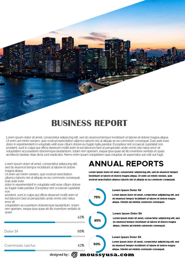 Business Report free download psd