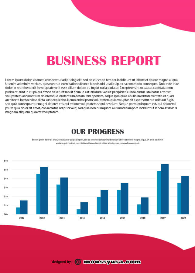 Business Report in photoshop free download