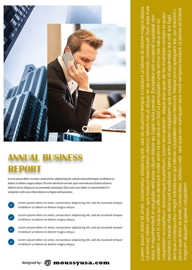 Business Report in photoshop