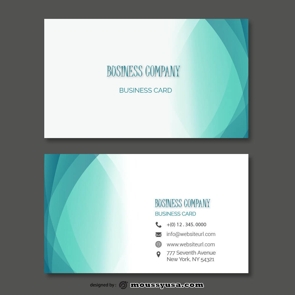 Business card Template customizable psd design template