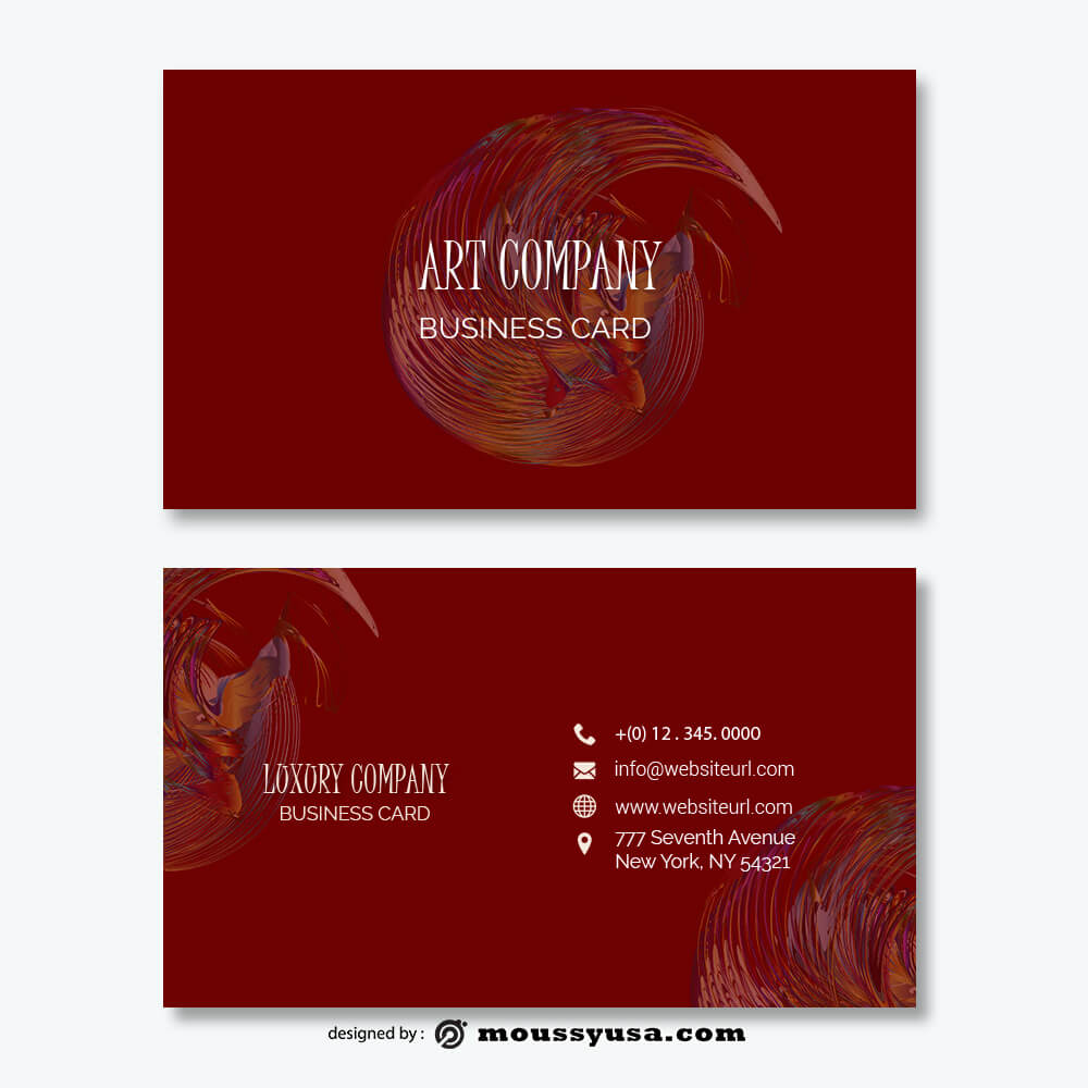 Business card Template free psd template