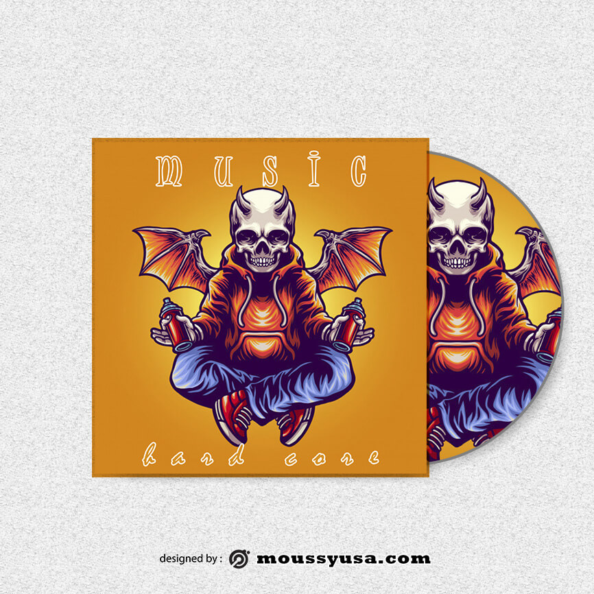 CD cover in psd design