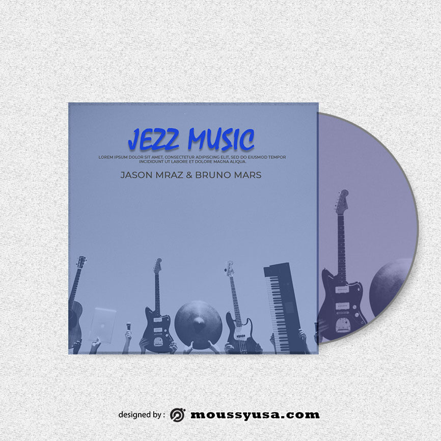 CD cover psd template free