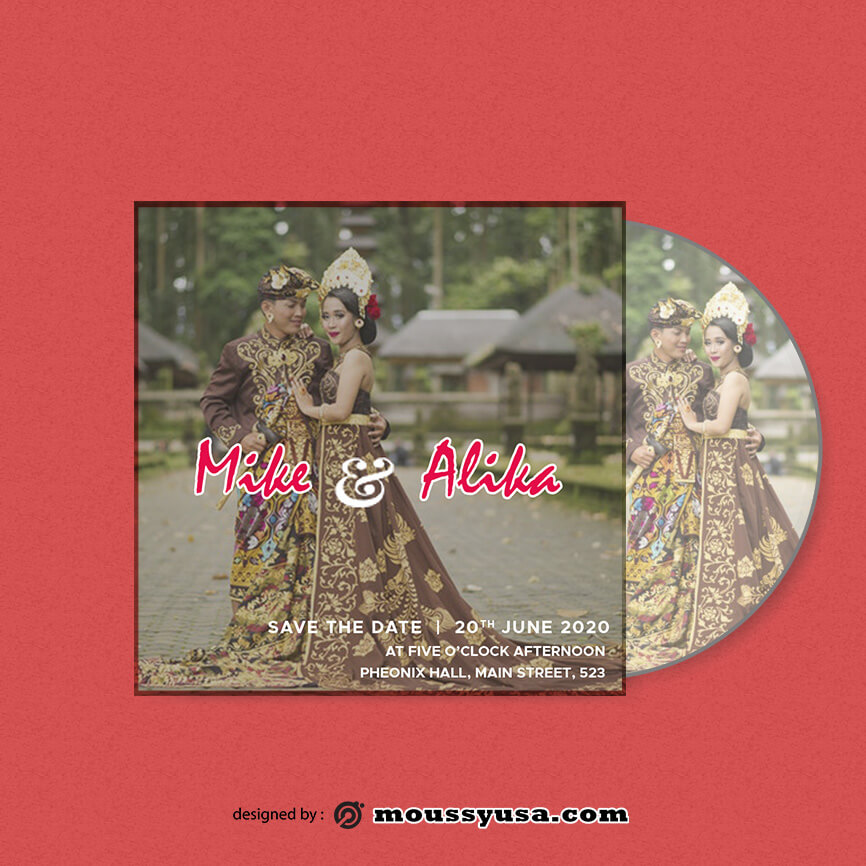 CD cover template free psd