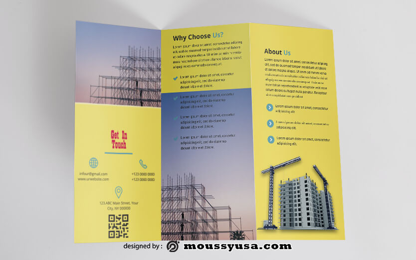 Construction Brochure Design PSD