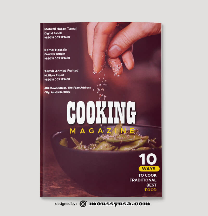 Cooking Magazine Design Ideas