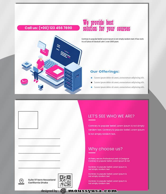 Coursus Postcard templates Design