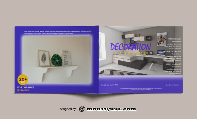 Decorating Magazine templates Design