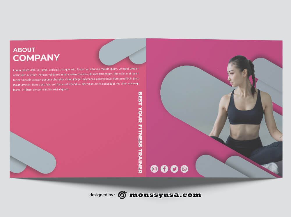 Fitness Brochure templates Example