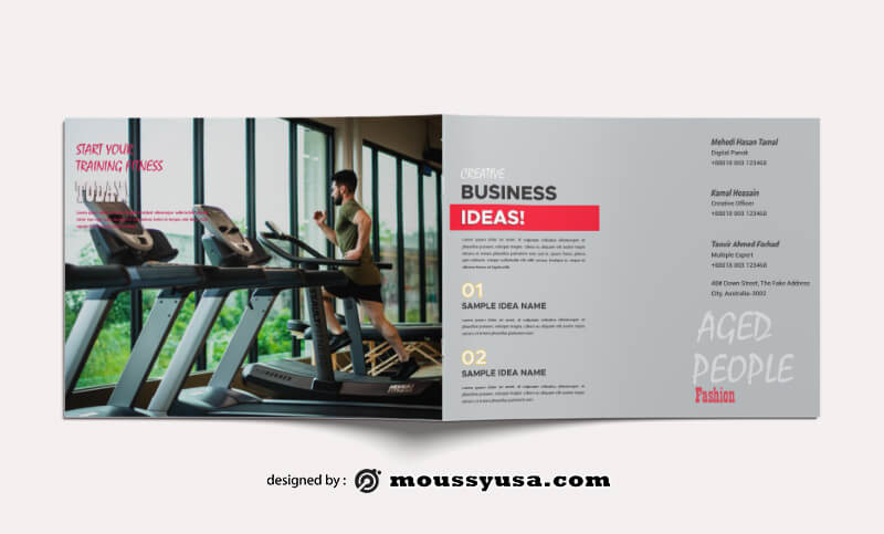 Fitness Magazine templates Design