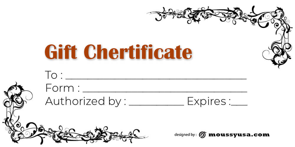 Gift Certificate Template customizable psd design template