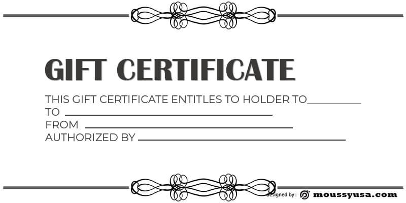 Gift Certificate Template template free psd