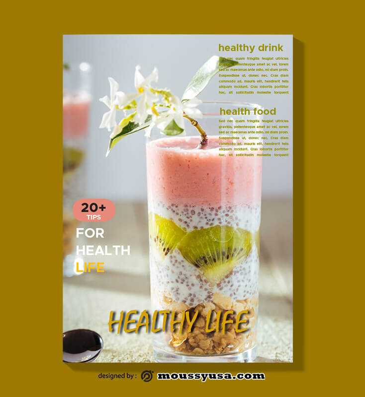 Health Magazine templates Sample