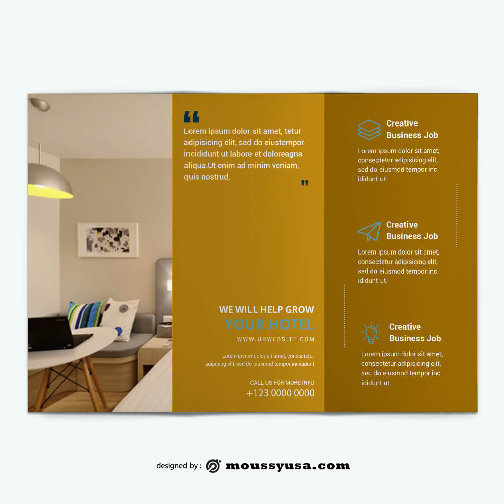 Hotel Brochure Design PSD