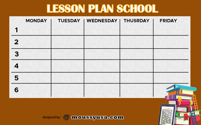 Lesson Plan example psd design