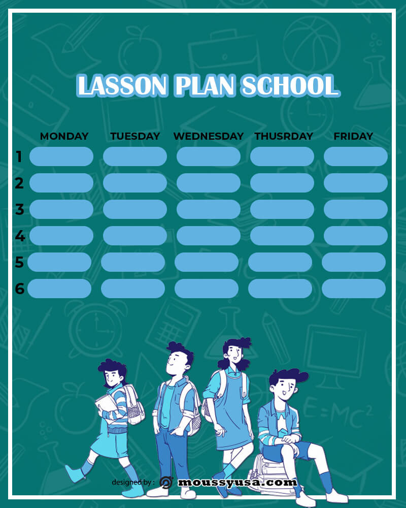 Lesson Plan free download psd