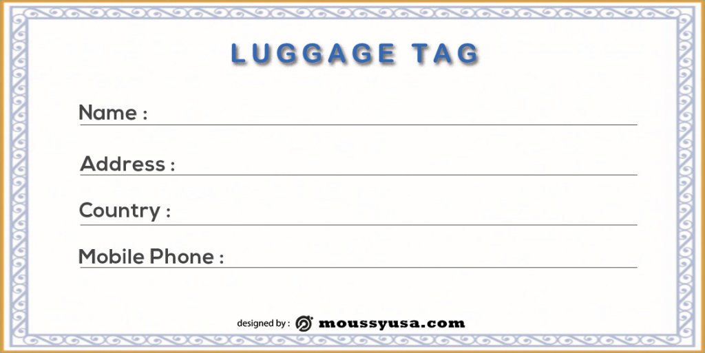 10  Printable Luggage Tag Templates Example Mous Syusa