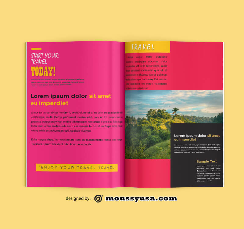 PSD Travel Magazine templates