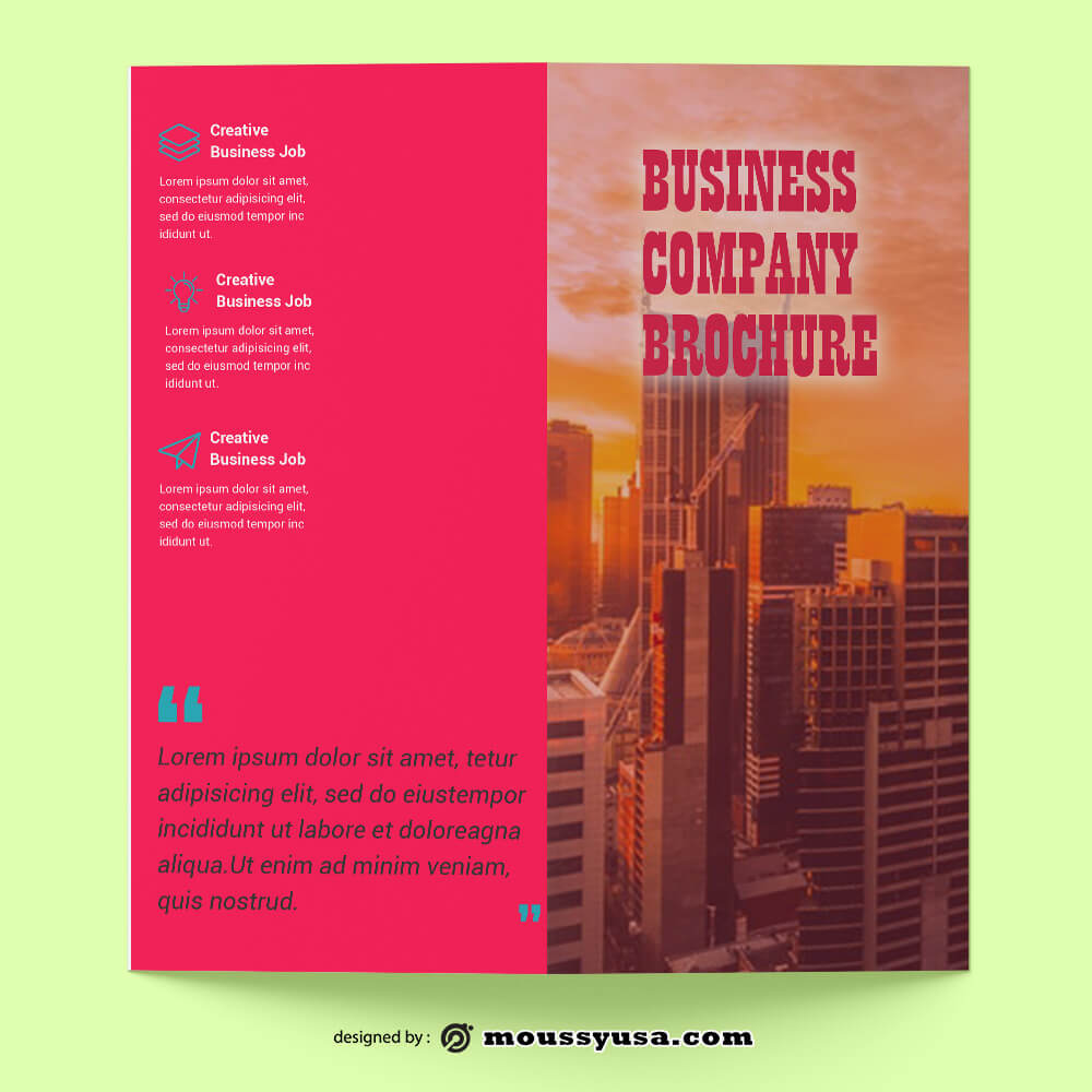 PSD templates For Business Company Brochure