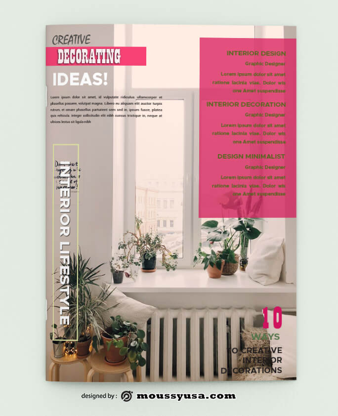 PSD templates For Decorating Magazine