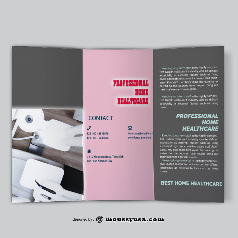 PSD templates For Home Healthcare Brochure