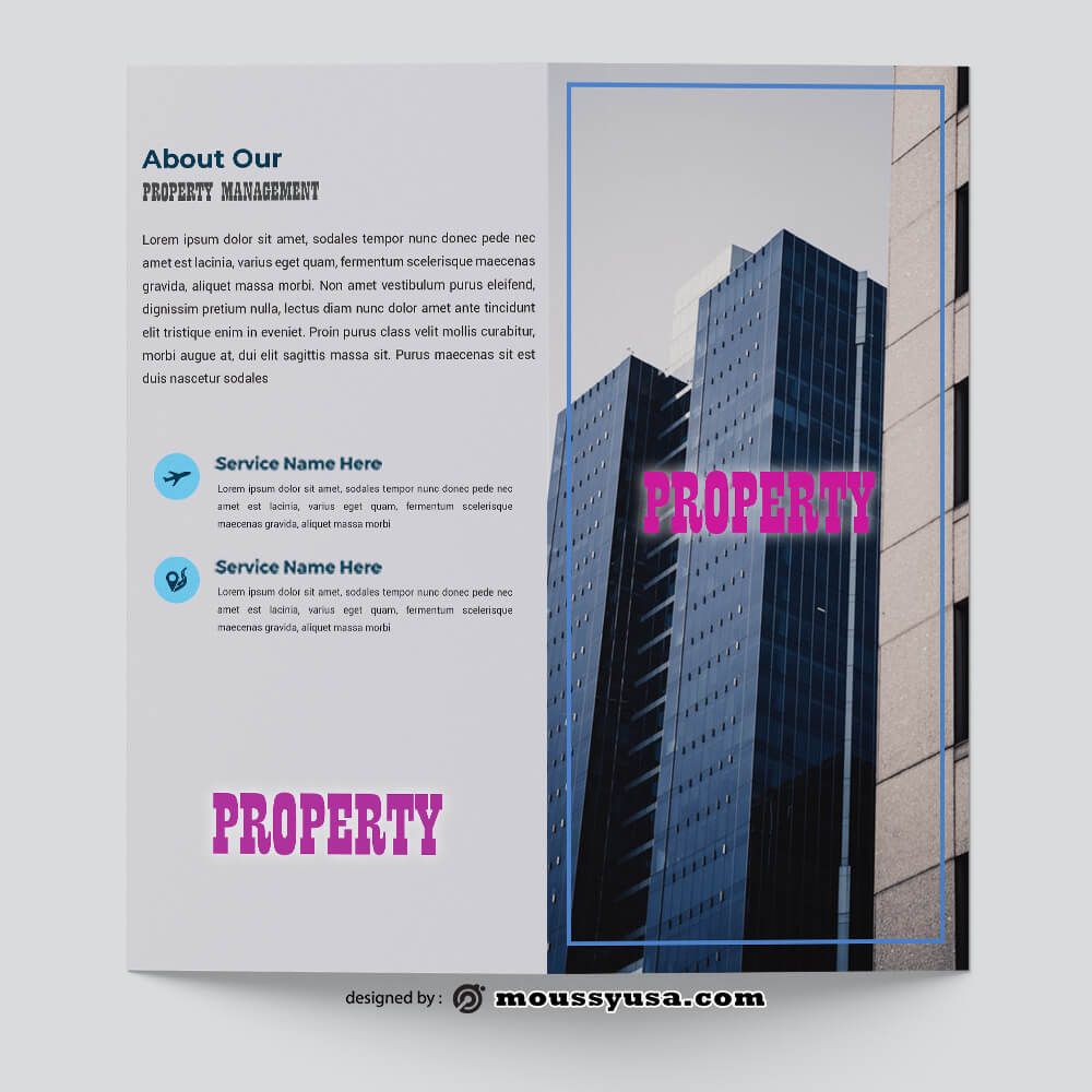 Property Management Brochure templates Design