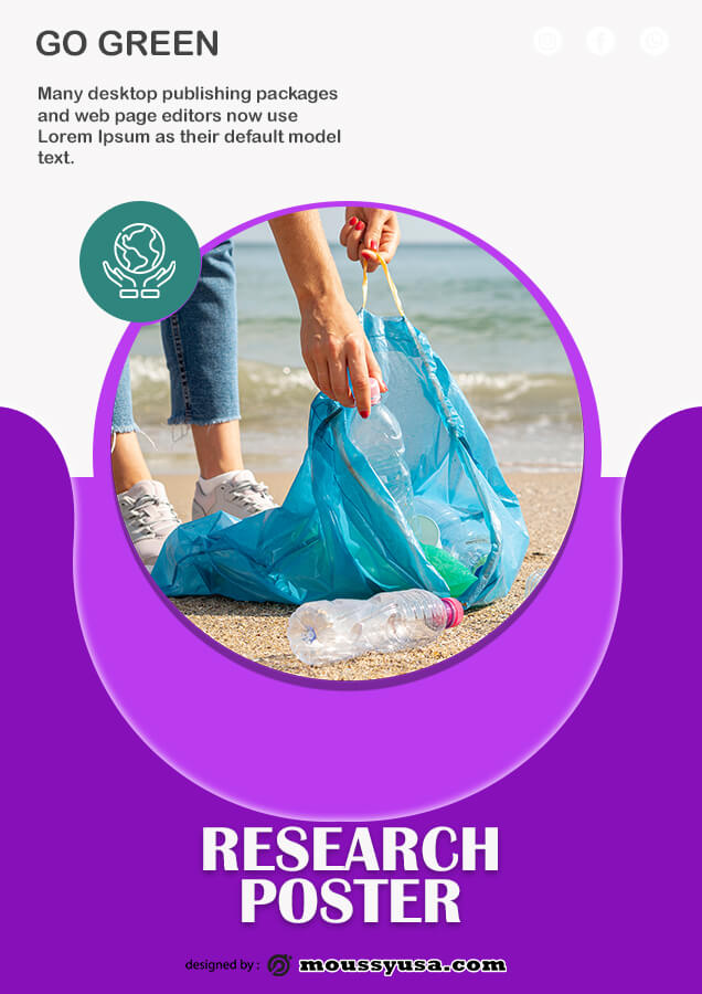 Research Poster free psd template