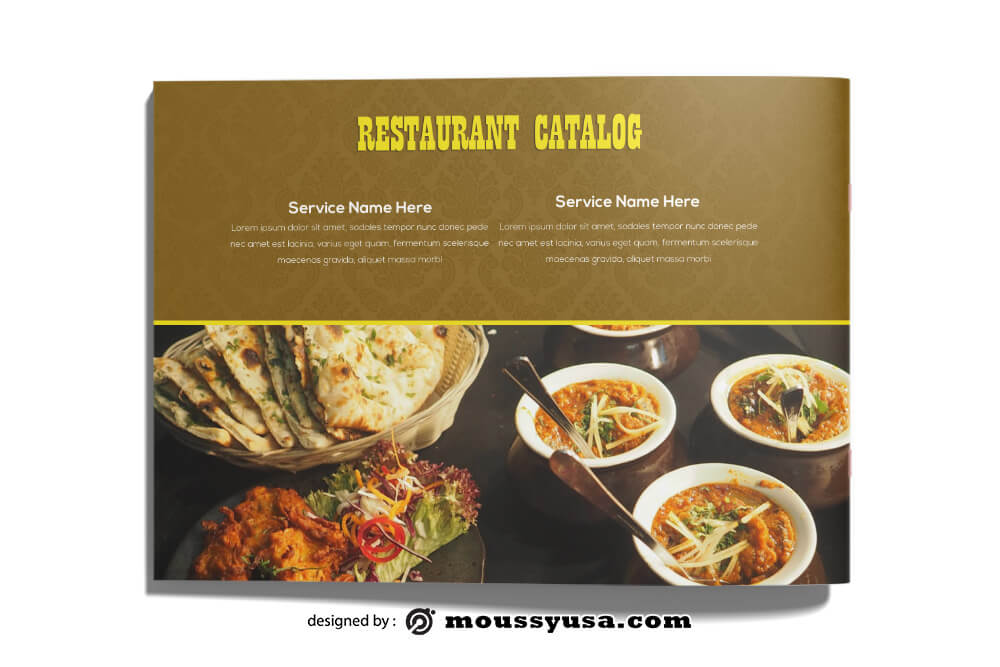 Restaurant Catalog templates Design