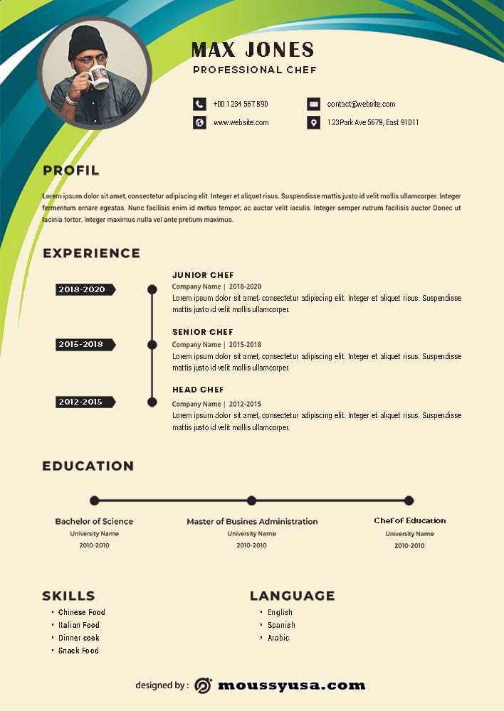 Resume Template free psd template