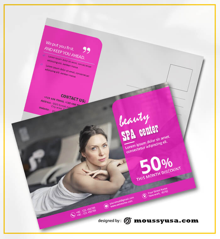 SPA Postcard Design Ideas