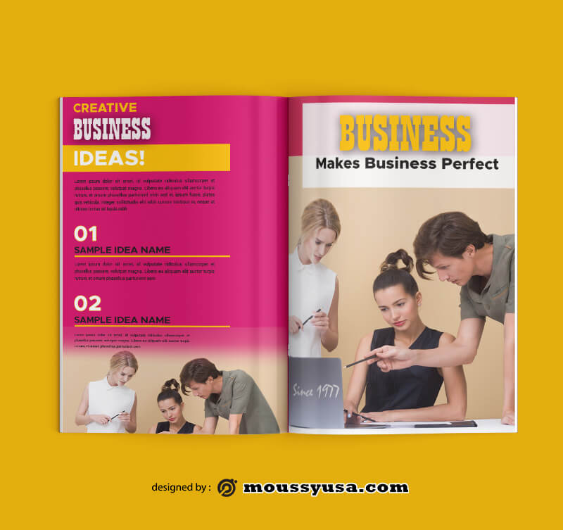 Sample Business Magazine templatess