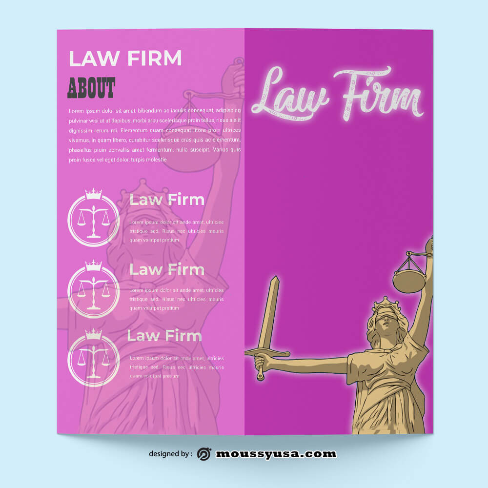 Sample Law Firm Brochure templatess