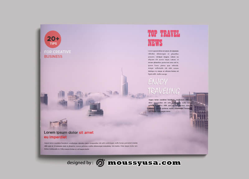 Sample Travel Magazine templatess