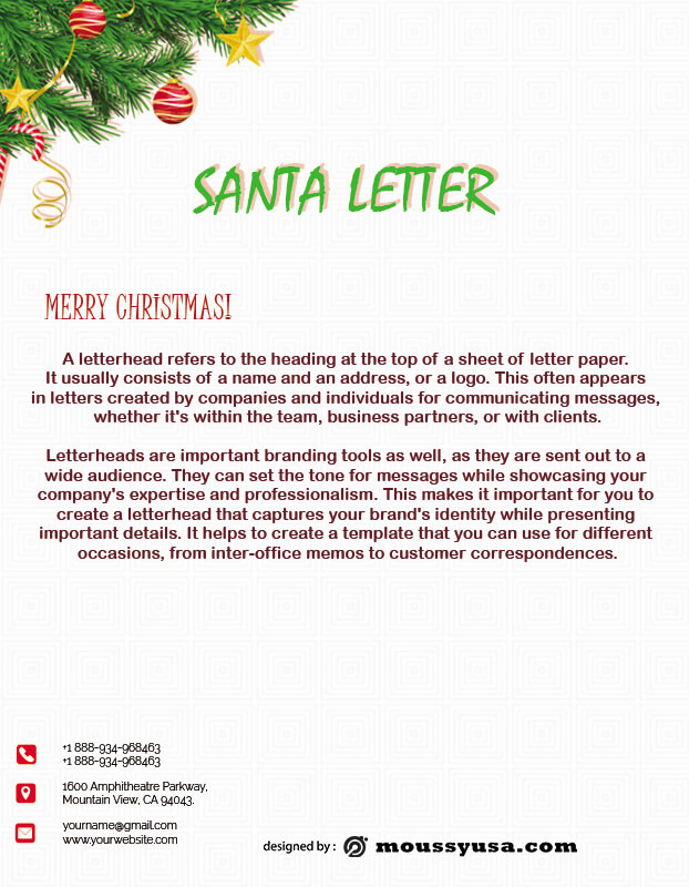 Santa Letter in photoshop free download