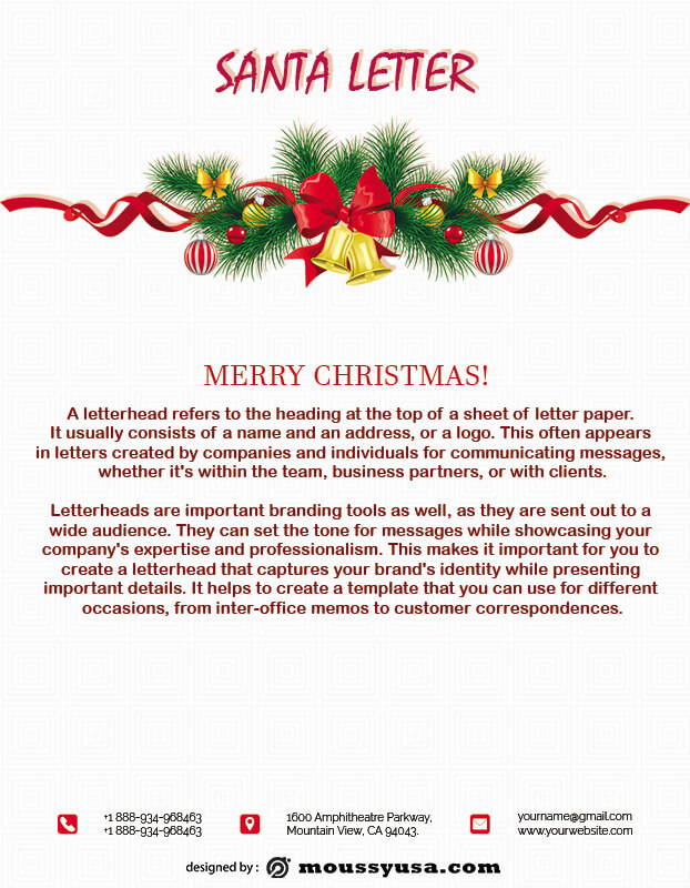 Santa Letter in photoshop