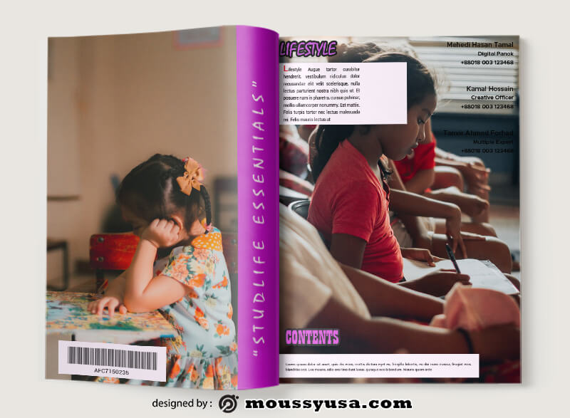 School Magazine Design Ideas