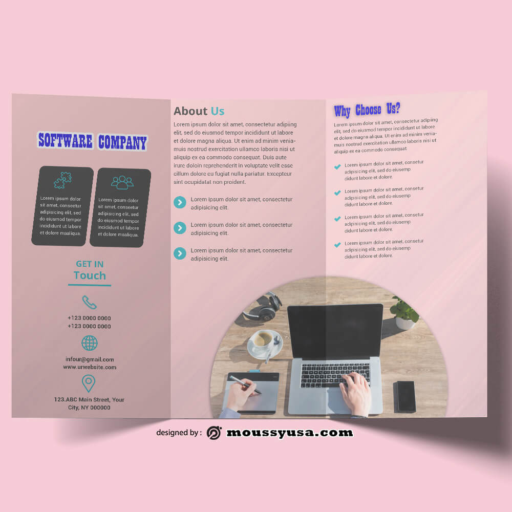 Software Company Brochure templates Example