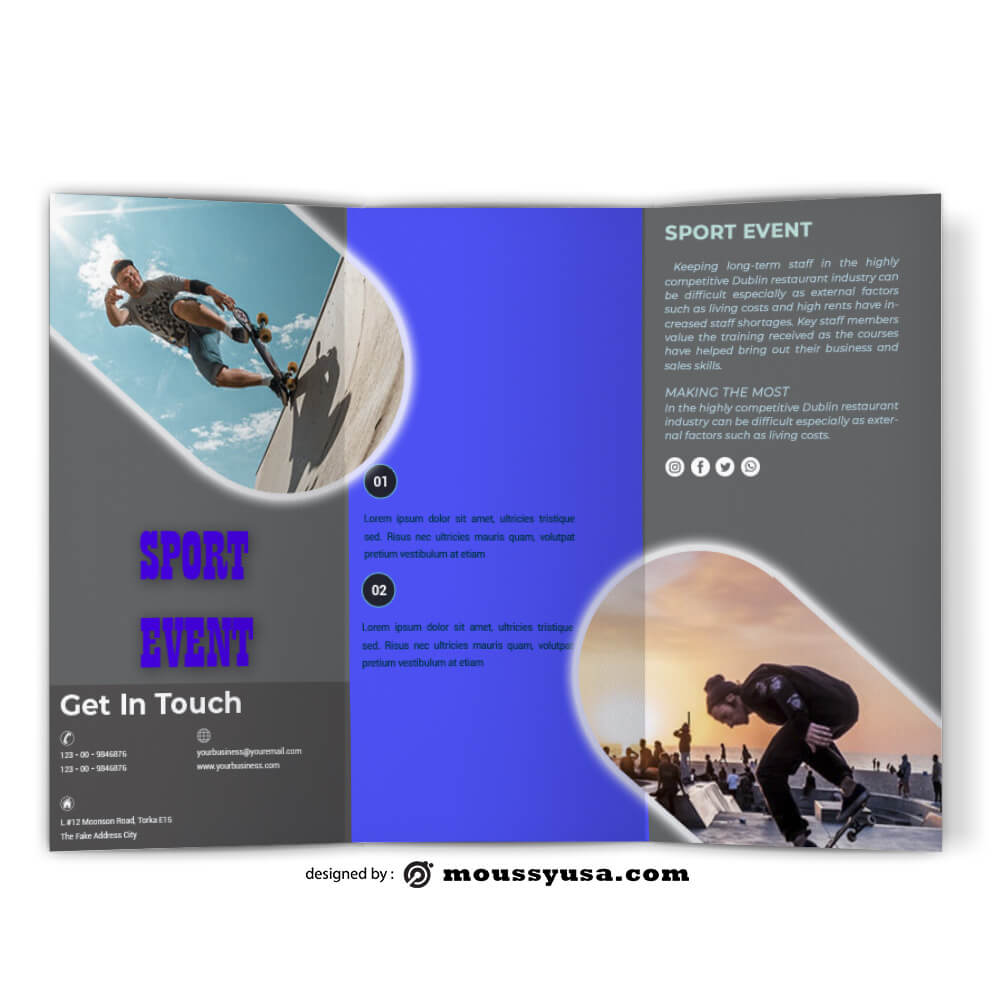 Sport Event Brochure Design templates