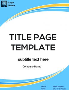 10+ Printable Title Page Templates Ideas | Mous Syusa