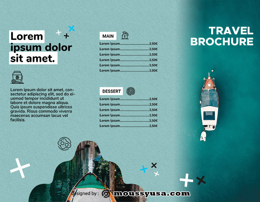 Travel Brochure free psd template