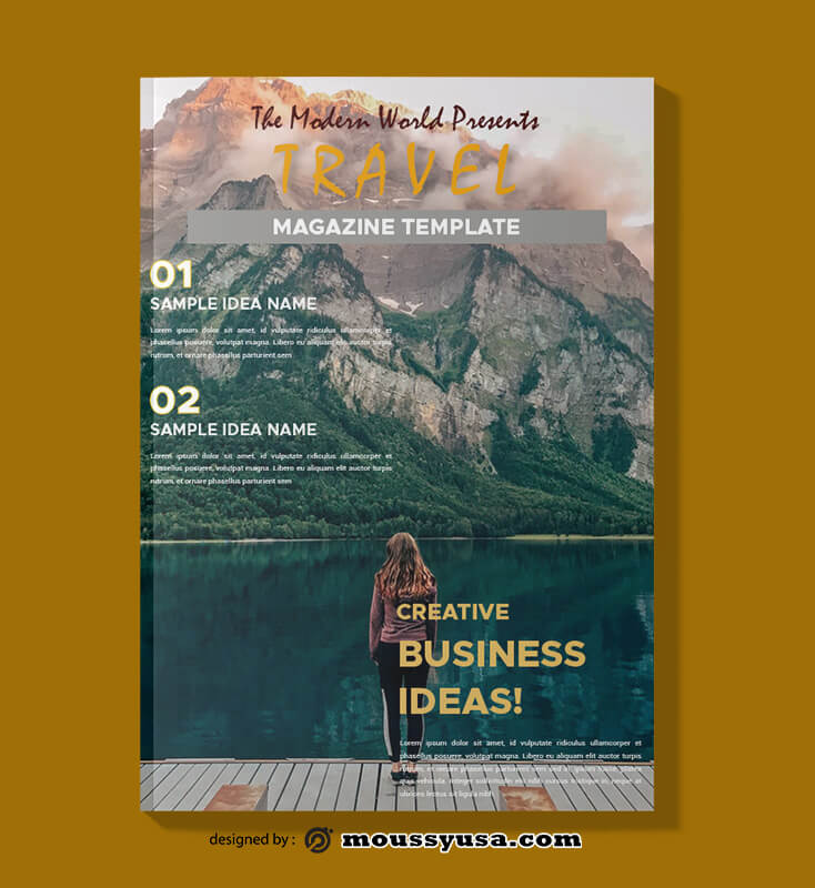 Travel Magazine templates Sample