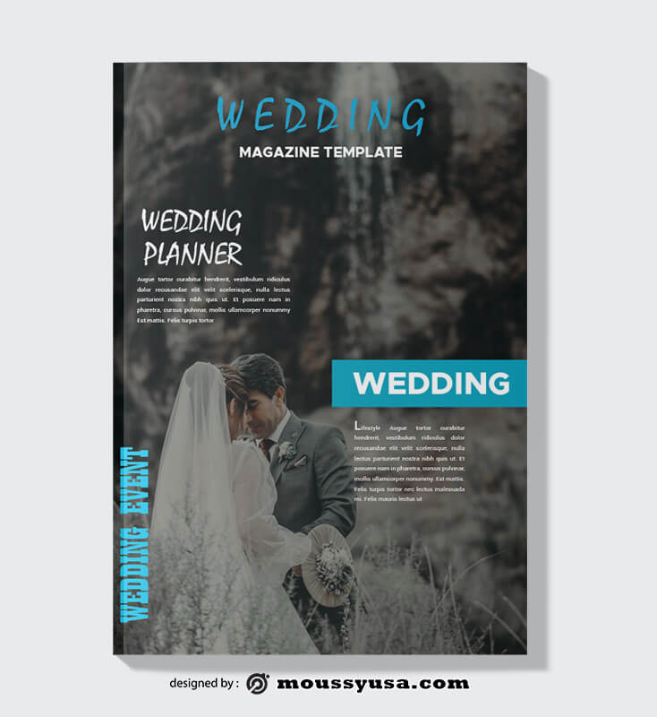 Wedding Event Magazine templates Example