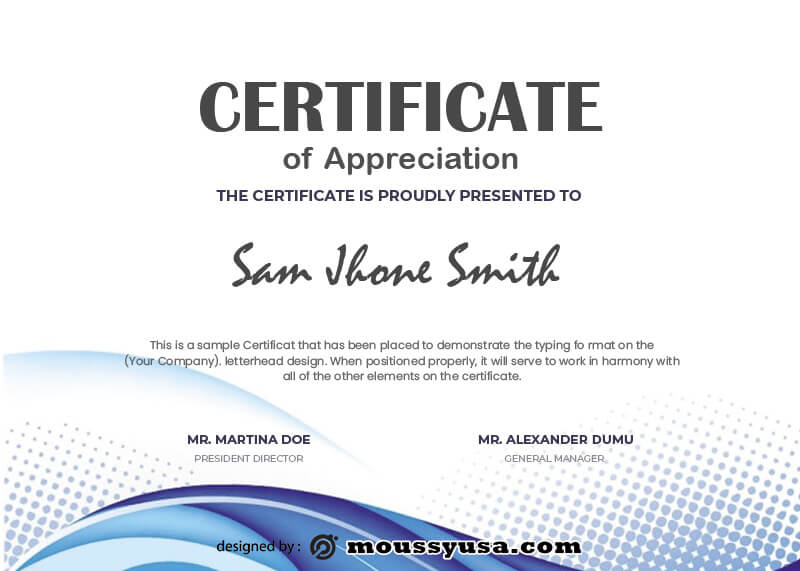 award certificate free download psd