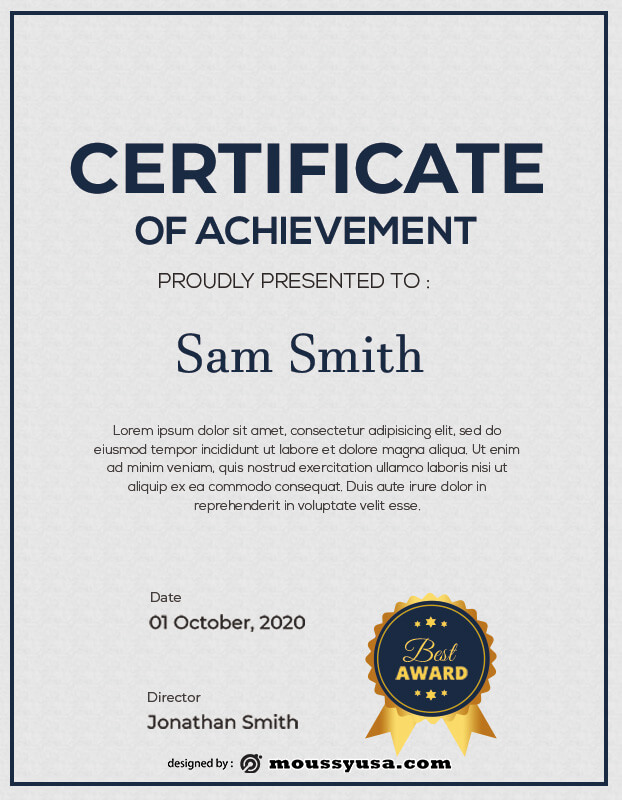 award certificate in photoshop free download