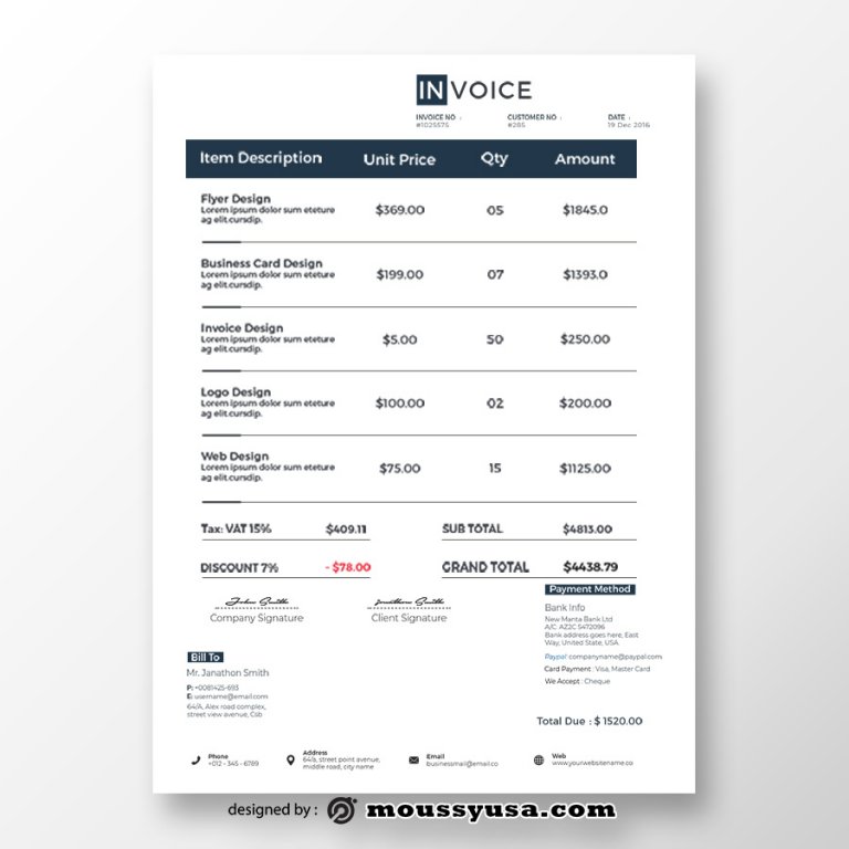 sample invoice template sample invoice template