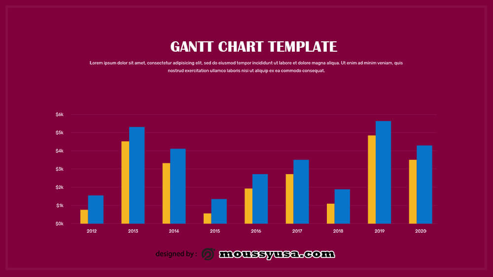 gantt chart psd template free