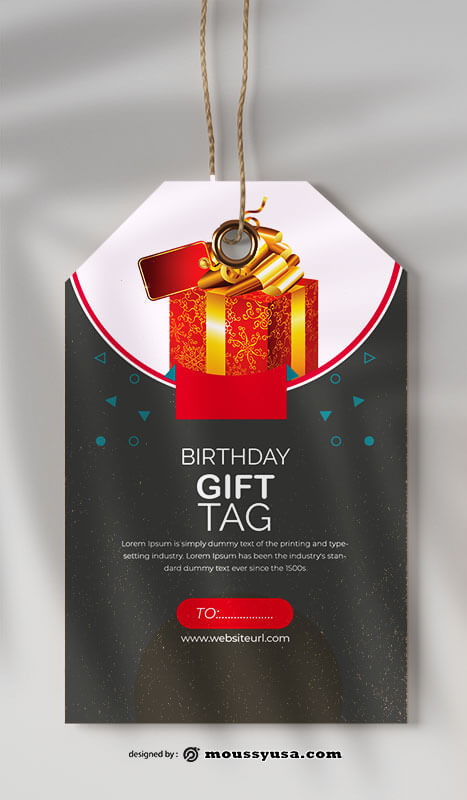 gift tag free download psd