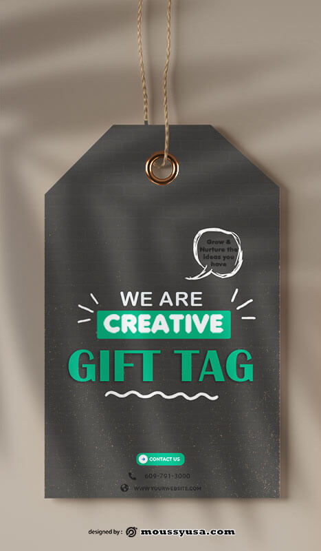 gift tag in photoshop